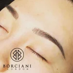 microblading close up asian skin