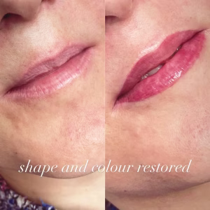 Lip Blush Treatment Before and after